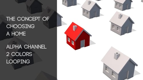 El concepto de elegir una casa