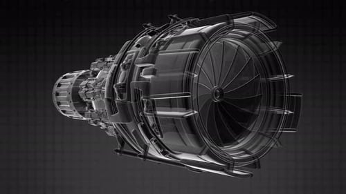 Turbine mit Strahltriebwerk