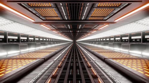 Science fiction architecture interior