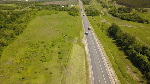 Trucks On A Highway