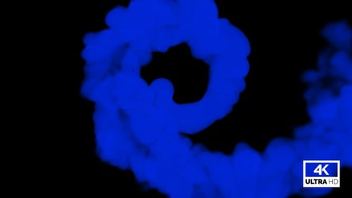 Wirbelnder blauer Rauch