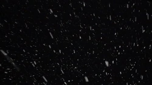 Natürliche Schneeteilchen. Schwarzer Hintergrund