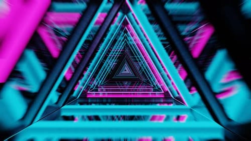 Neontunnel VJ Schleife 4K