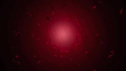 Animation of Souls of the deceased falling into Hell