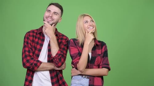 Young Couple Thinking Together
