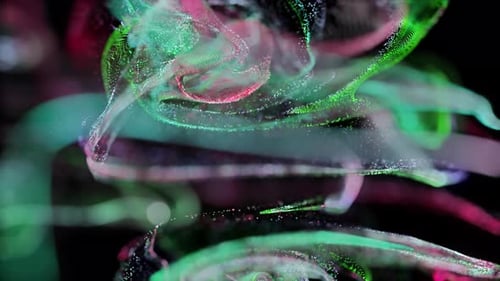 Dynamic Abstract Fluid Particle Stream Background Animation