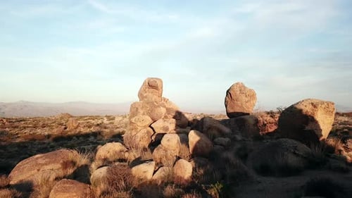 Arizona Desert aerial drone flying through rocks 4k