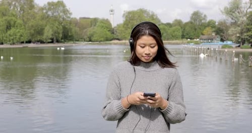 Authentic shot of a beautiful young woman relaxing at park in spring