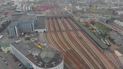 Abfahrt des Zuges vom Bahnhof