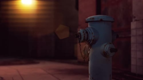 Fire Hydrant in Small Town