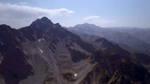 Aerial view of the mountains