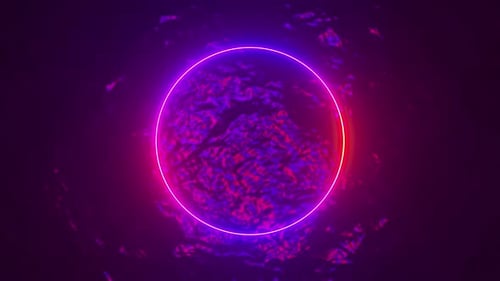 Shining Neon Circles