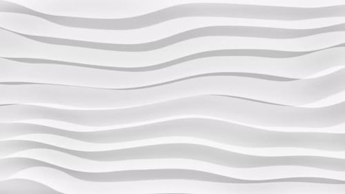 Minimalist Abstract White Waves Seamless Loop Background
