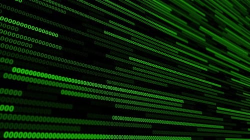 Digital code background. Matrix style program.