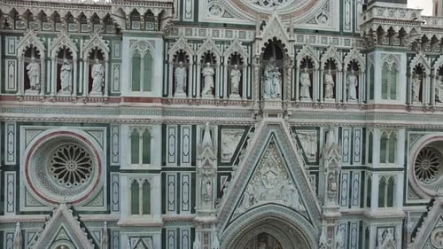Aerial view of the Florence Cathedrals facade