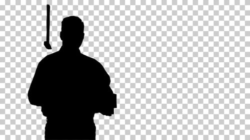 Silhouette man, Alpha Channel