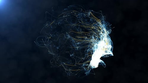 Cosmic Threads Partikelanimation 4K