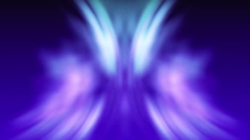 Abstract Fluid Aurora Light Energy Loop Background