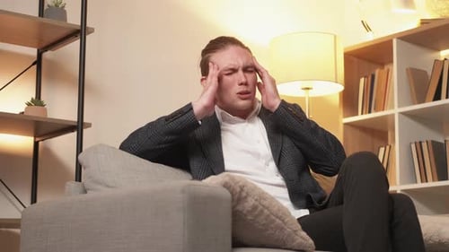 Professional Fatigue Stress Business Man Headache