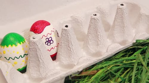 Ostereier erscheinen Latke