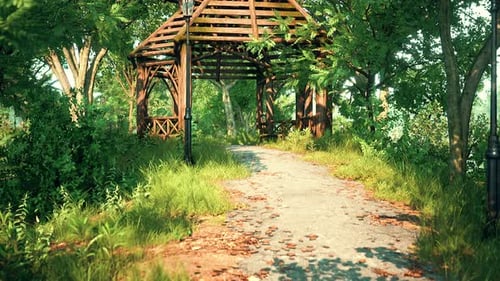 Empty Closed Park As Prevention From Coronavirus Covid19 Disease