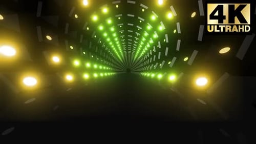 5 Colorful Light Tunnel Pack 4K