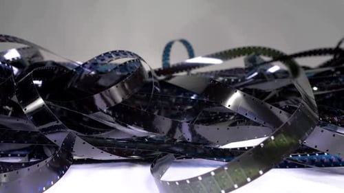 Tangled Film Reel Strips Close Up