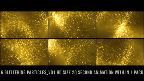 Elegant Golden Shimmering Particles Abstract Motion Background