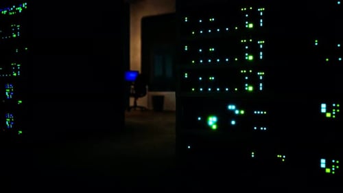 Blinking Lights on Data Servers in a Network Infrastructure