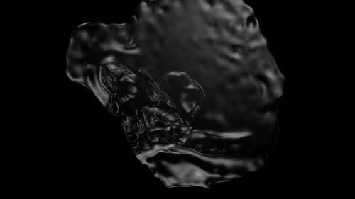 Dark Fluid Organic Ink Splatter