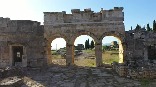 Ruines anciennes de Hiérapolis.