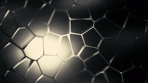 Mosaic Bubbles Move on Isolated Background