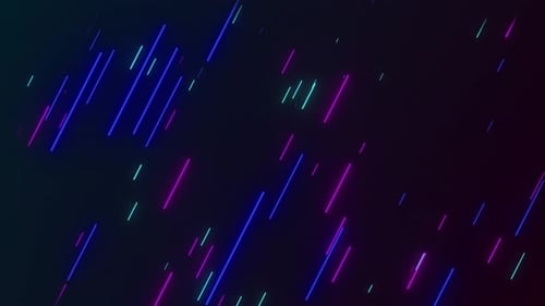 Fond géométrique de lignes de néon directionnelles abstraites