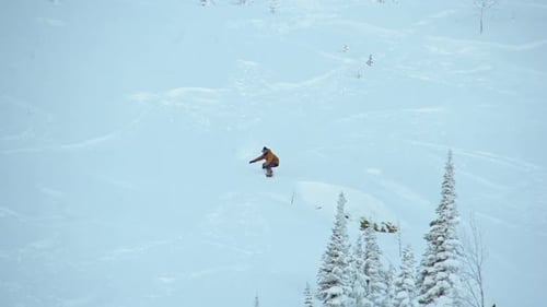 Riskantes Snowboarding