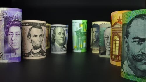 Foreign Currency Money Exchange Concept