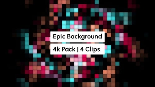 Dynamic Colorful Geometric Shapes Abstract Motion Backgrounds Pack