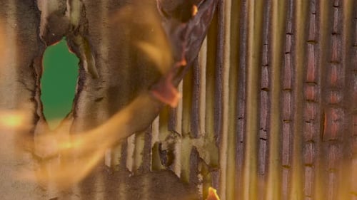 Transition Burning Cardboard