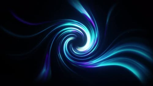Dynamic Blue Purple Swirling Light Energy Background