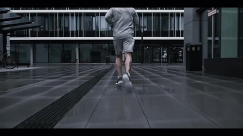 Athlete running