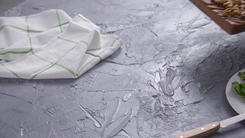 Avocado Toast on Wooden Cutting Board