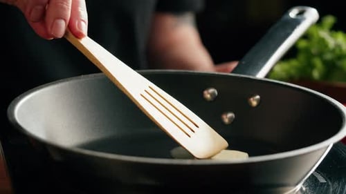 Butter Melting in a Frying Pan