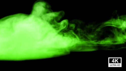 Green Smoke Falling 4K