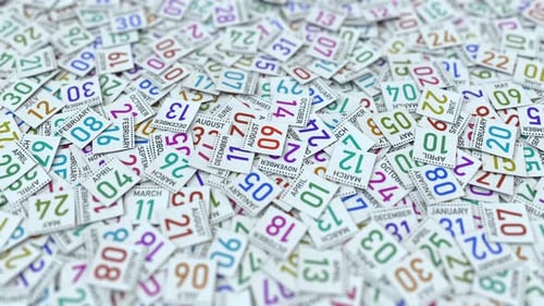 August 9 Date on Calendar Leaf