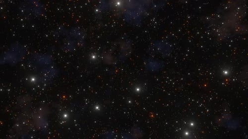 Twinkling Stars and Nebula Space Background Loop Animation