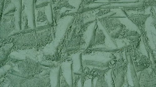 Close Up of Textured Green Powder