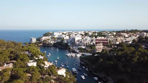 Luftbild: Die Bucht von Cala Figuera auf Mallorca, Spanien