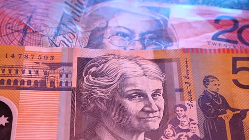 Macro Shot of Australian Bank Notes