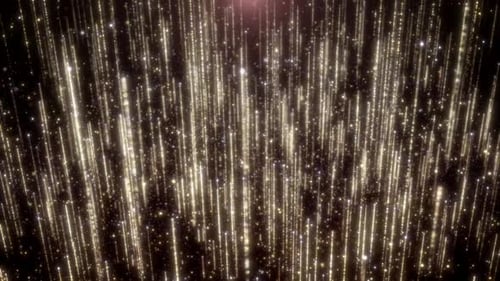 Golden Particles Stream