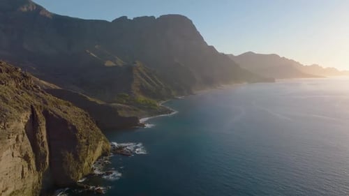 Aerial View of the Harbor on the Canary Islands