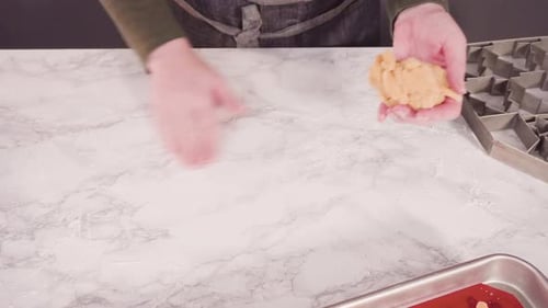 Preparing Festive Cookies for Christmas Baking Activity